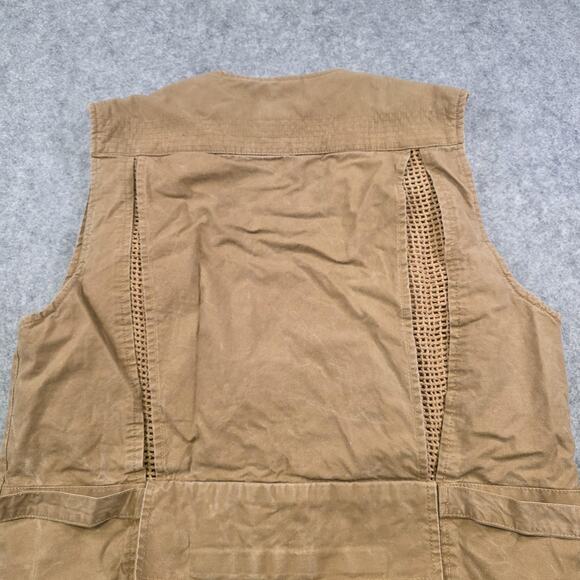 City Limits Vest Mens Large Brown Utility Fishing Safari Mesh Pockets Hunting - Picture 12 of 13